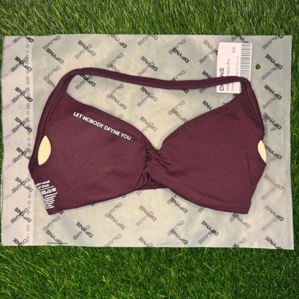 Dfyne impact strappy bra expresso brown extra small - Picture 3 of 3